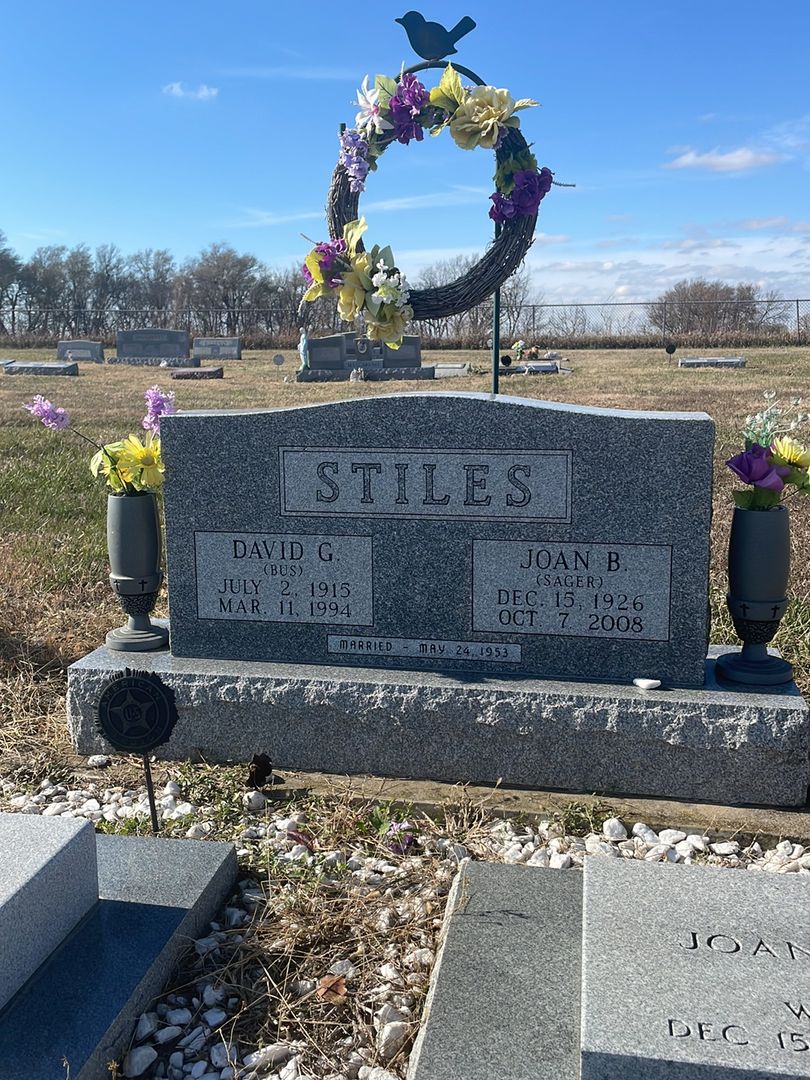 Joan Betty Sager Stiles's grave. Photo 1