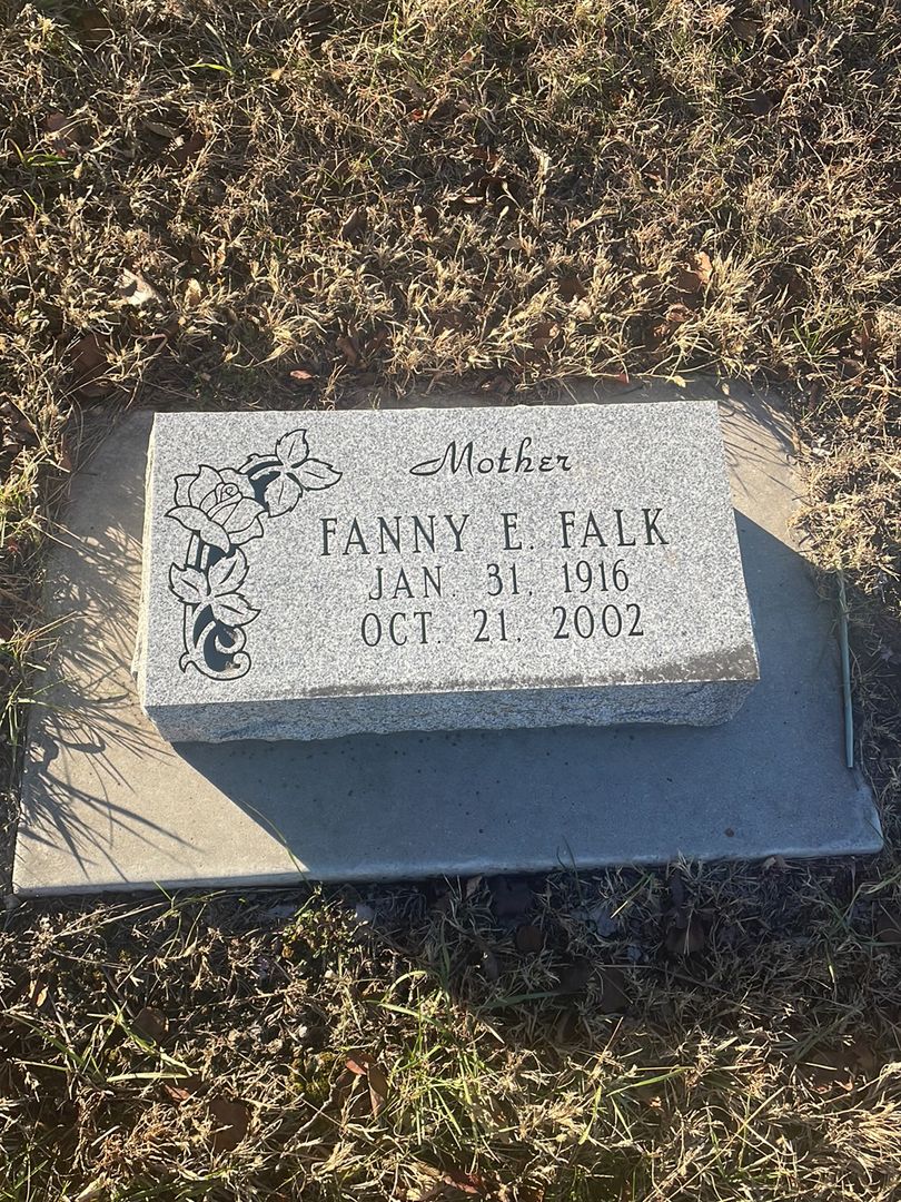 Fanny E. Falk's grave. Photo 1