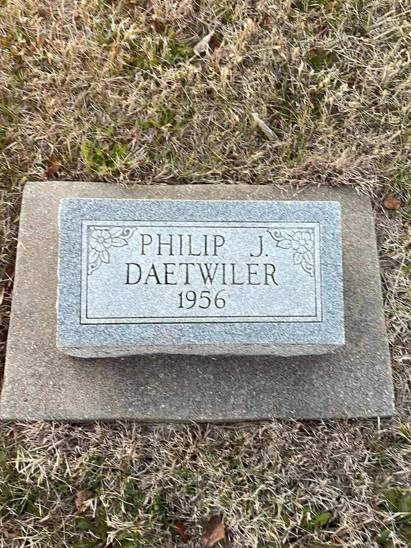 Philip J. Daetwiler's grave. Photo 1