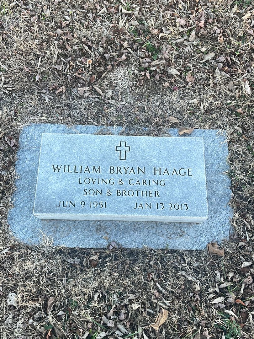 William Bryan Haage's grave. Photo 1