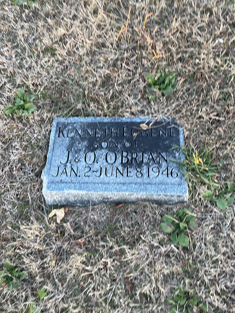 Kenneth Eugene O'Brian's grave. Photo 1
