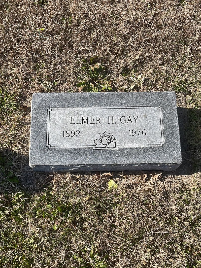 Elmer H. Gay's grave. Photo 1