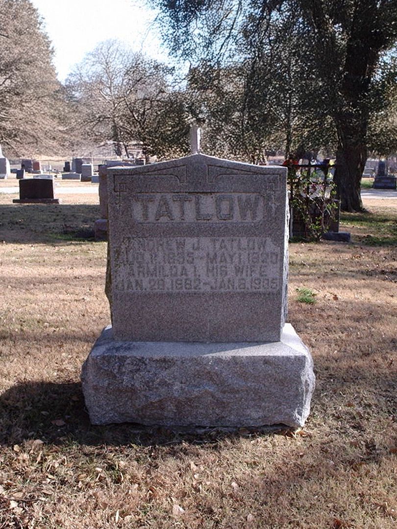 Andrew J. Tatlow's grave. Photo 1