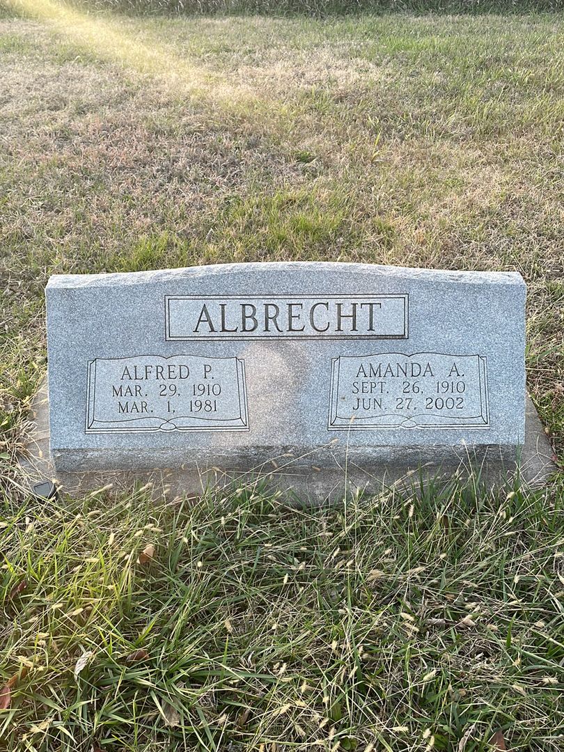 Alfred P. Albrecht's grave. Photo 1