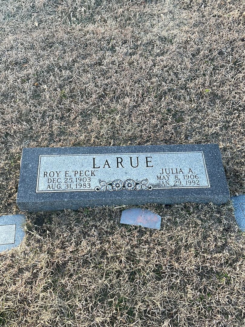 Julia A. LaRue's grave. Photo 1