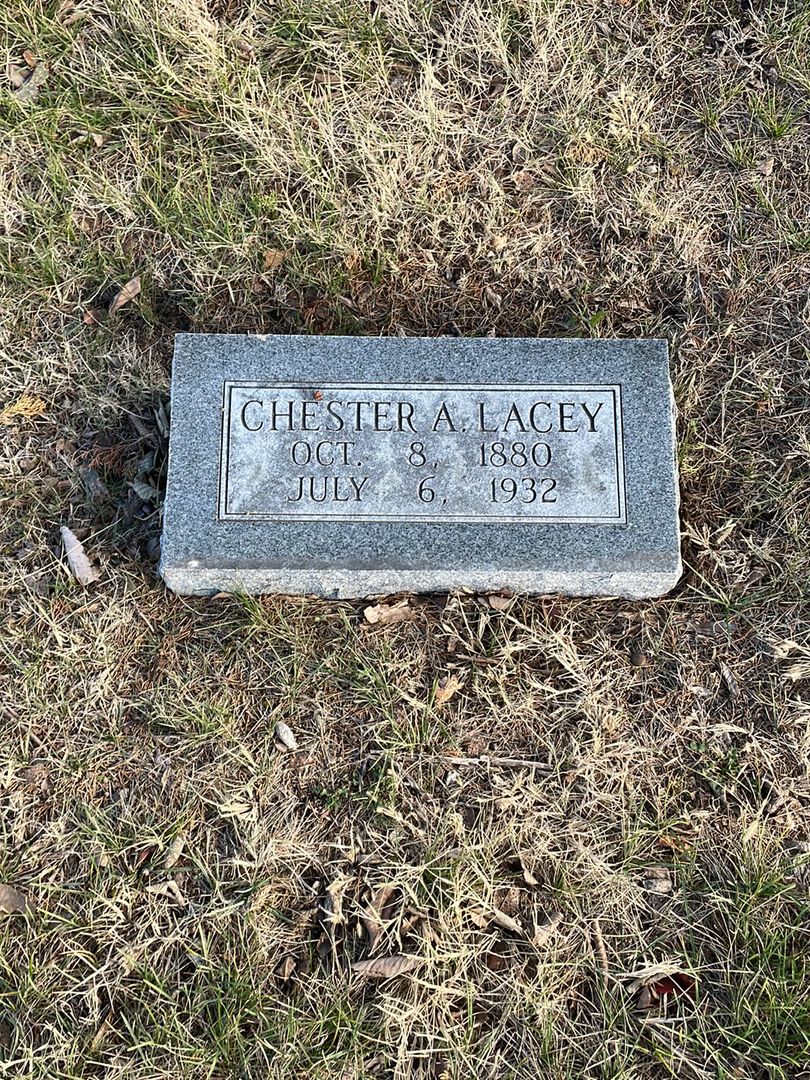 Chester A. Lacey's grave. Photo 1