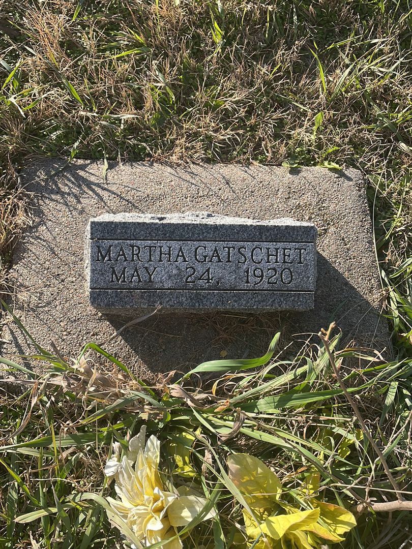Martha Gatschet's grave. Photo 1