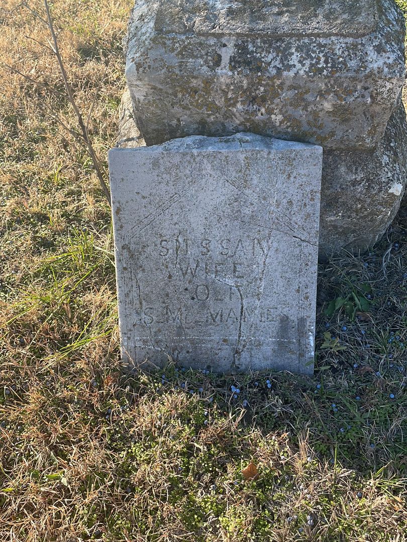Sussan Manies's grave. Photo 1