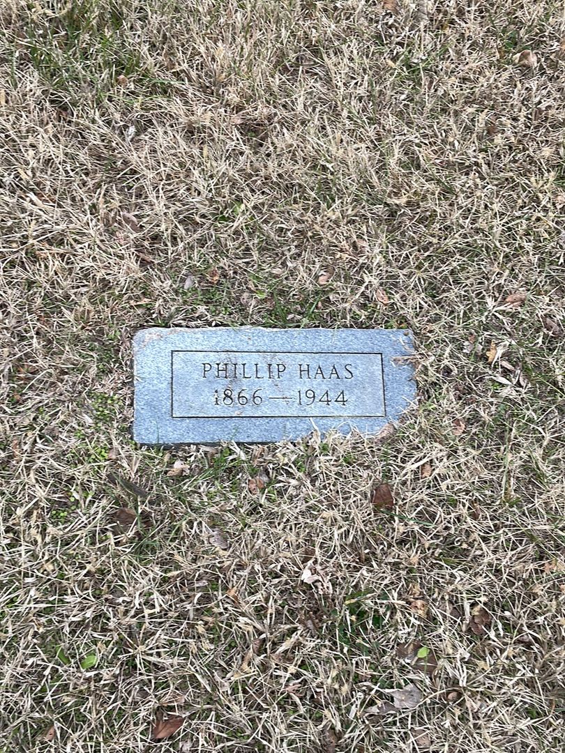 Phillip Haas's grave. Photo 1