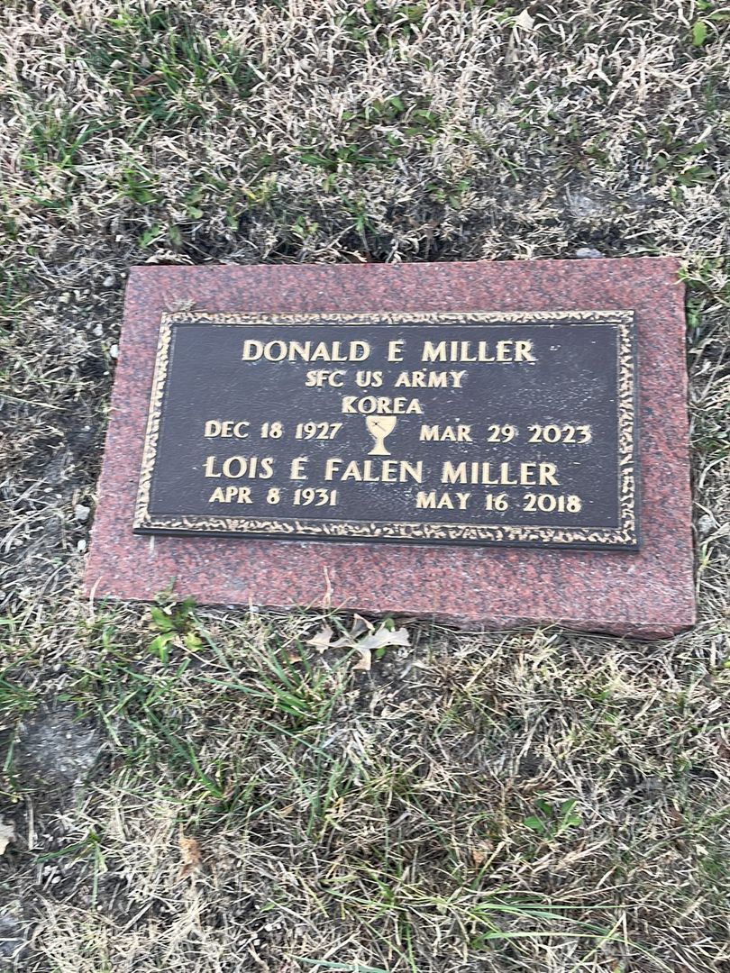 Lois E. Falen Miller's grave. Photo 1