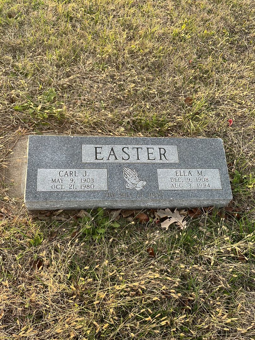 Ella M. Easter's grave. Photo 1