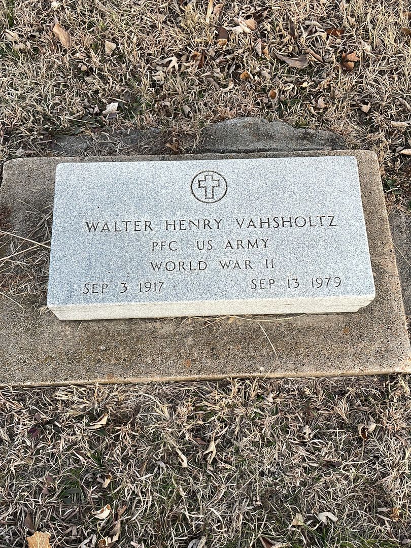Walter Henry Vahsholtz's grave. Photo 1