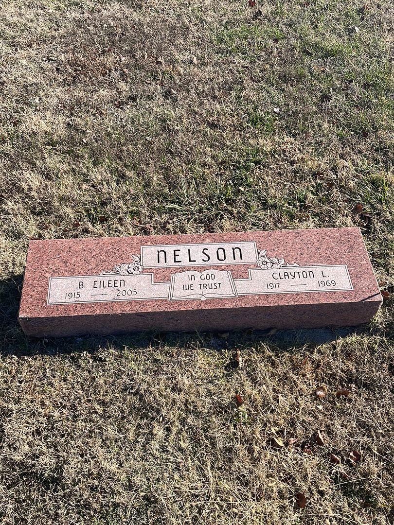 Clayton L. Nelson's grave. Photo 1
